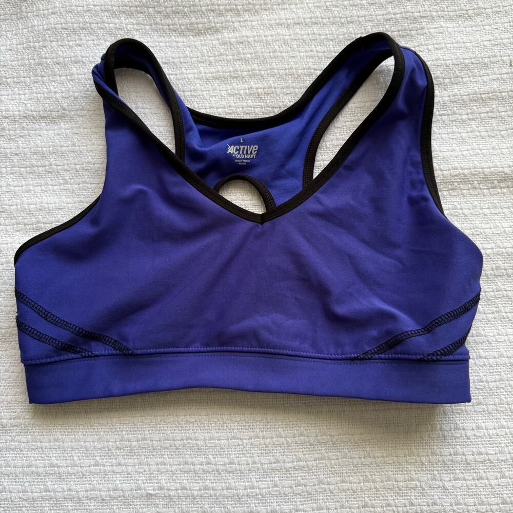 Large Old Navy Blue Sports Bra